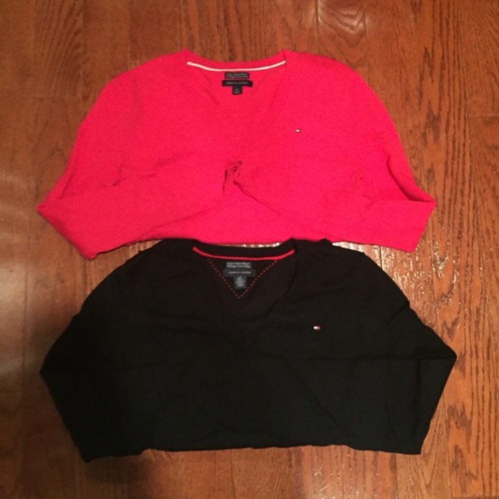 Bundle Tommy hilfiger pink black sweater pullover